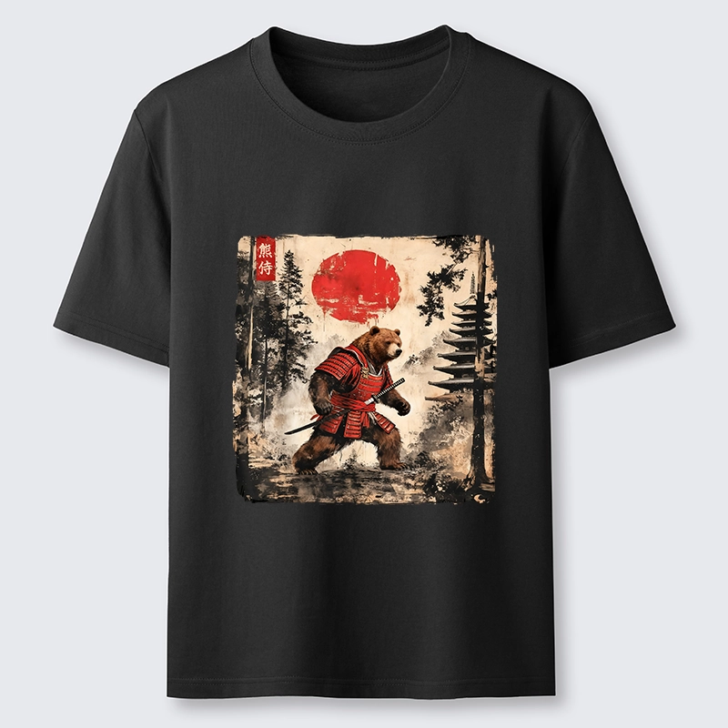 Tokyo-Lion Japanese Samurai Bear With Katana Classic T-Shirt-Tokyo-Lion