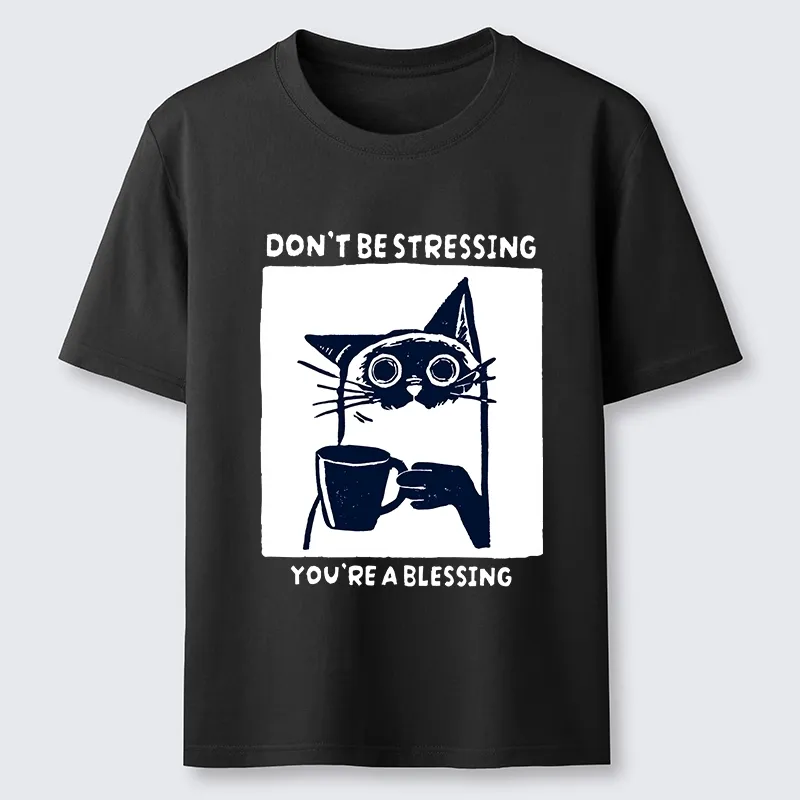 Tokyo-Lion Coffee Cat Blessing Meme Classic T-Shirt