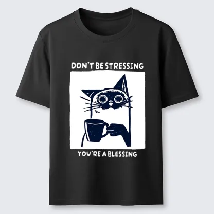 Tokyo-Lion Coffee Cat Blessing Meme Classic T-Shirt