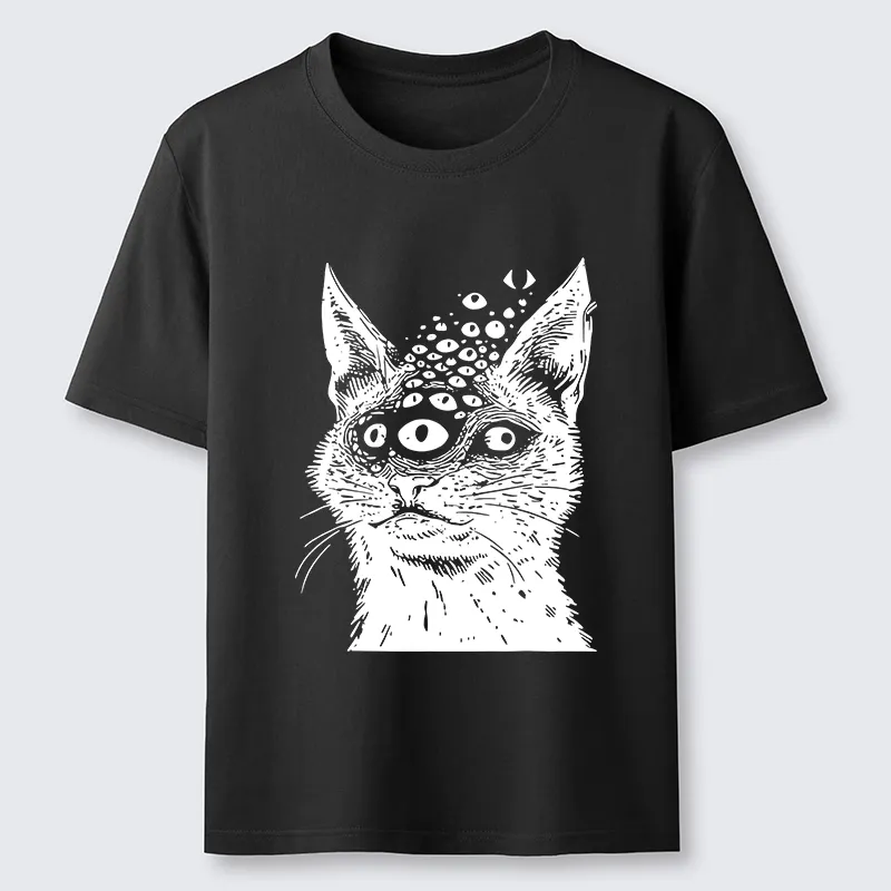 Tokyo-Lion Trippy Cat Third Eye Meme Classic T-Shirt