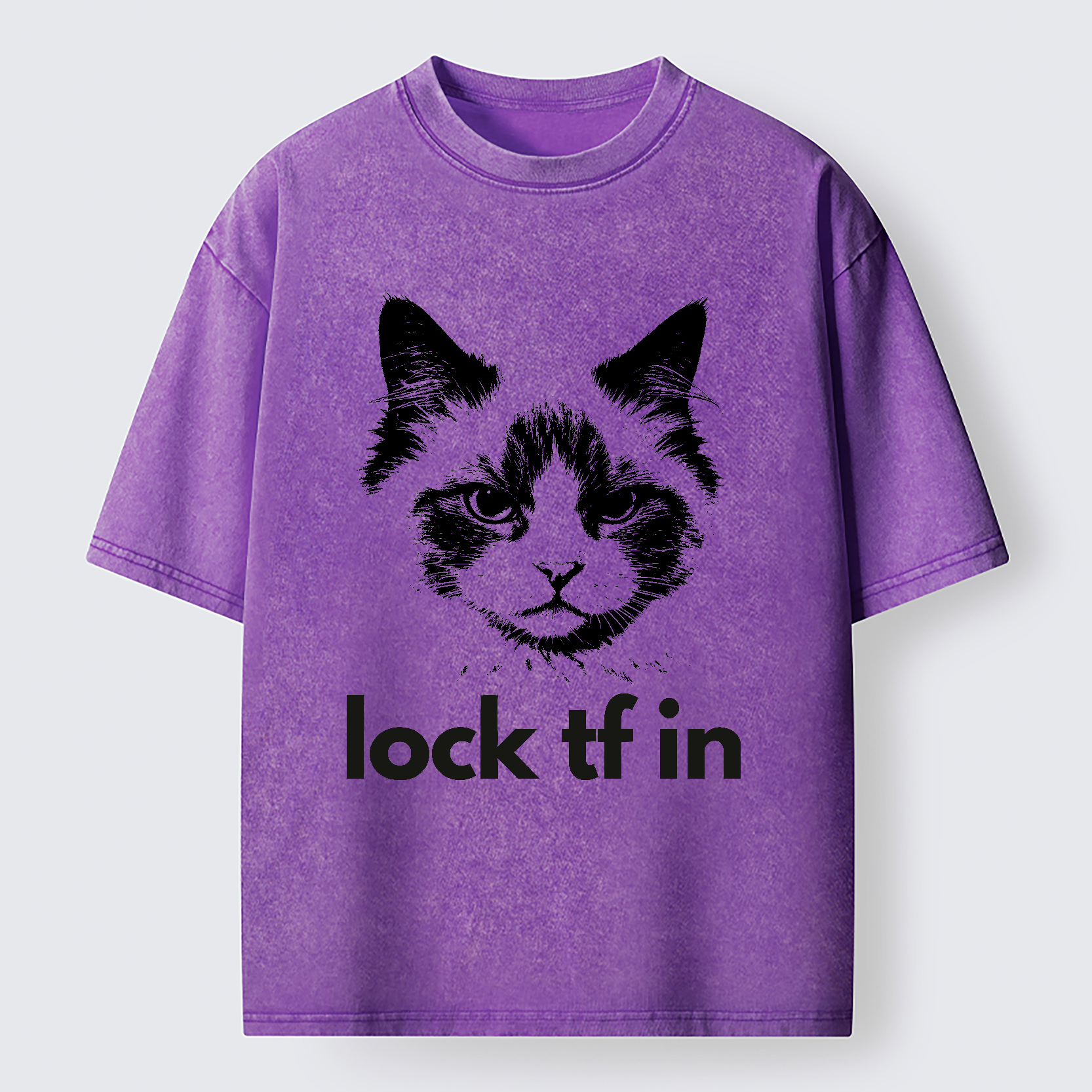 Tokyo-Lion Lock In Cat Washed T-Shirt