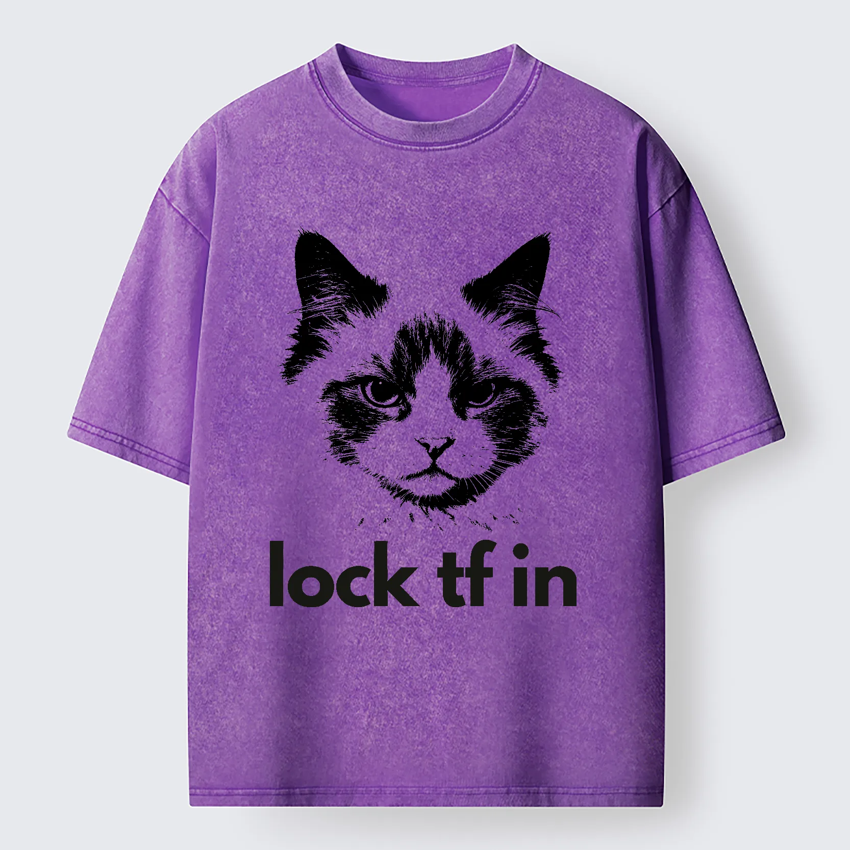 Tokyo-Lion Lock In Cat Washed T-Shirt