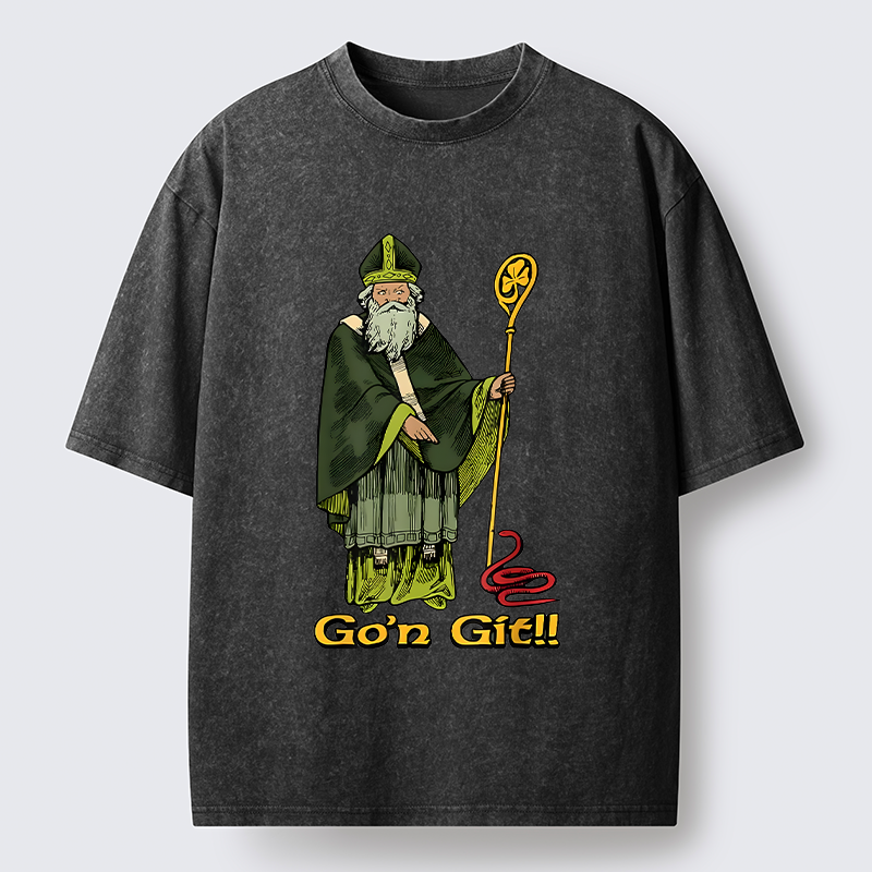 Tokyo-Lion St Patrick's Day Funny Washed T-Shirt