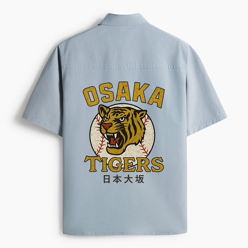 Tokyo-Lion Funny Osaka Lions Work Shirt-Tokyo-Lion