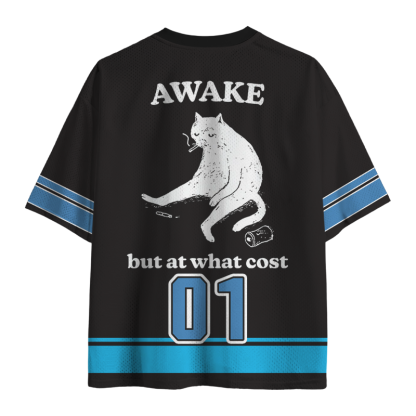 Tokyo-Lion Decadent Smoking Cat Mesh Jersey