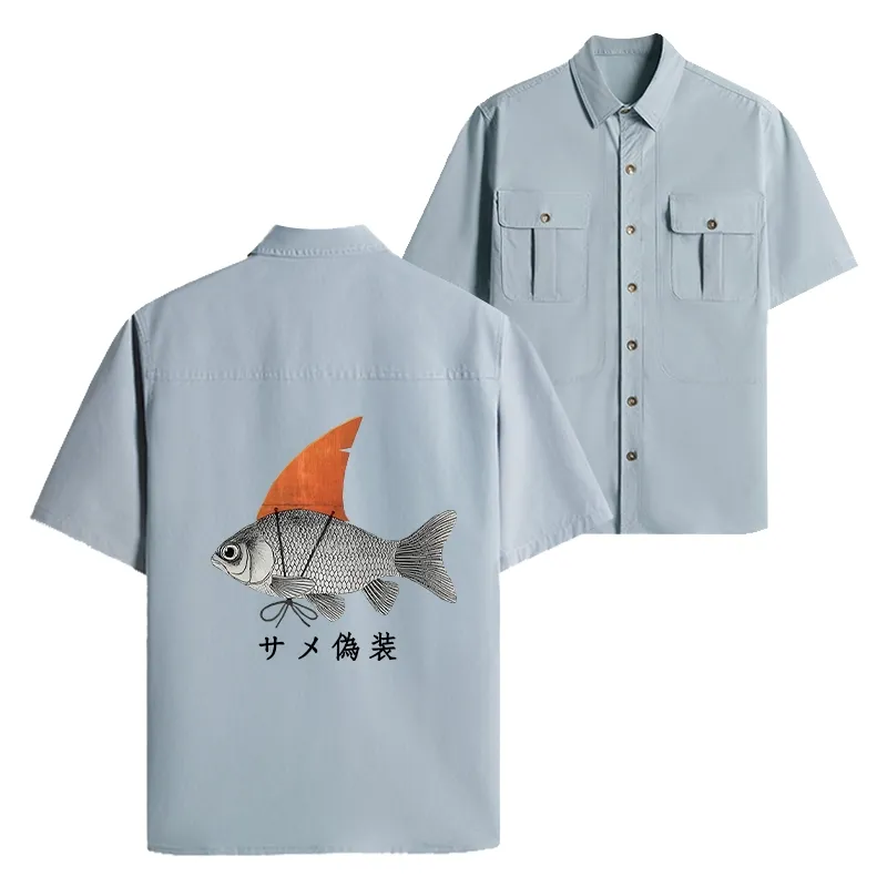 Tokyo-Lion Fish Disguise Work Shirt-Tokyo-Lion