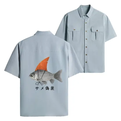 Tokyo-Lion Fish Disguise Work Shirt-Tokyo-Lion