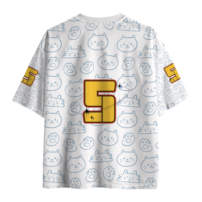 Tokyolion No Thoughts Head Empty Cat Meme Mesh Jersey