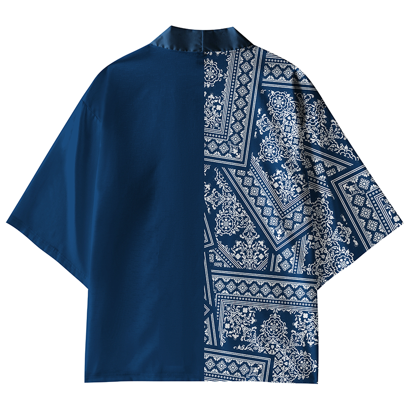 Tokyo-Lion Geometric Patterns Kimono Cardigan