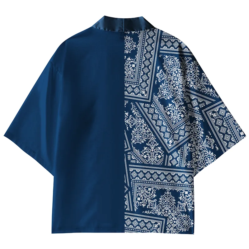 Tokyo-Lion Geometric Patterns Kimono Cardigan