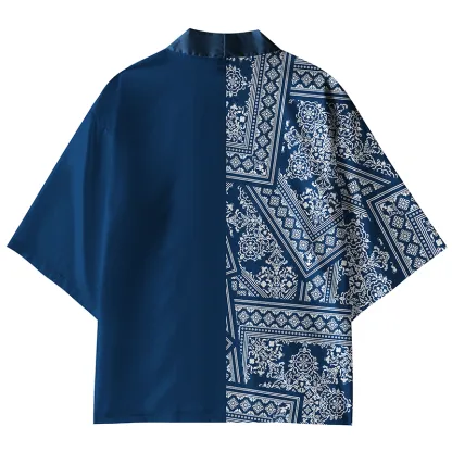Tokyo-Lion Geometric Patterns Kimono Cardigan