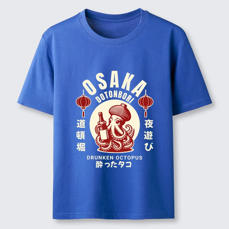 Tokyo-Tiger Retro Osaka Octopus Classic T-Shirt