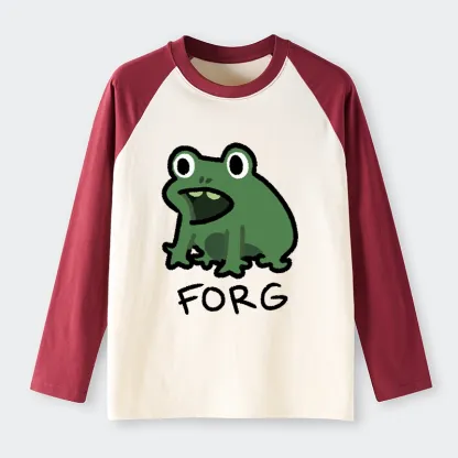 Tokyo-Lion Funny Forg Japan Raglan Long Sleeve T-shirt