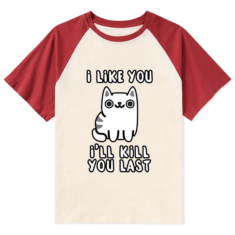 Tokyo-Lion Cats And Humans Have A Love-hate Relationship Raglan T-shirt