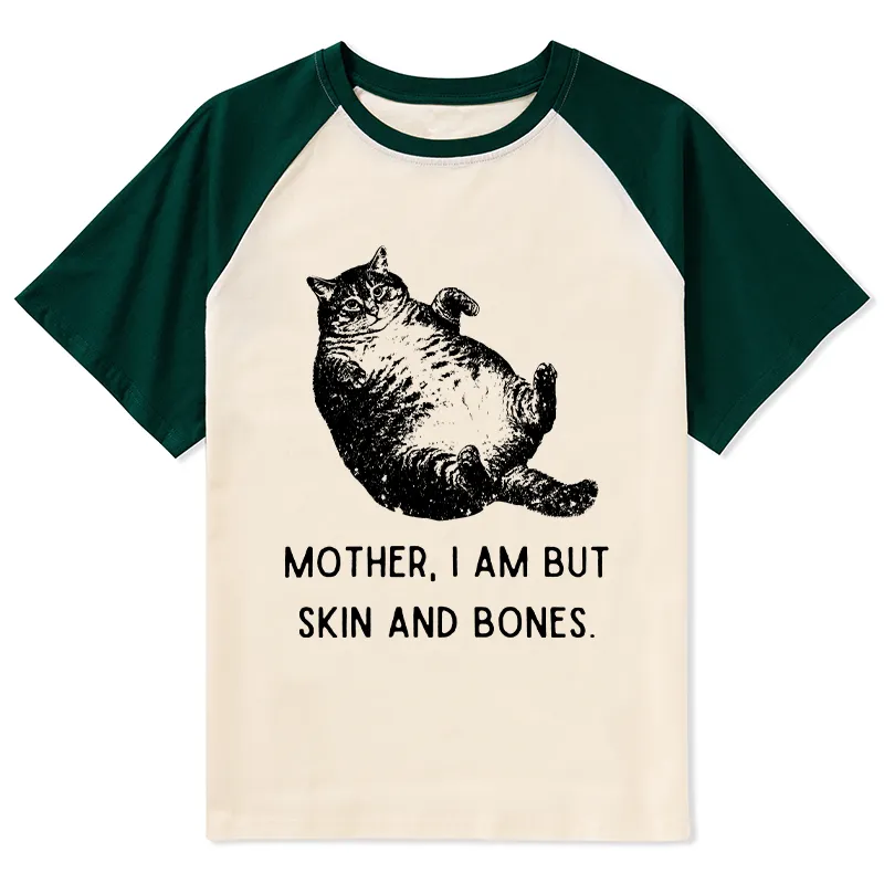 Tokyo-Lion Overweight Cat And Its Doting Owner Raglan T-shirt