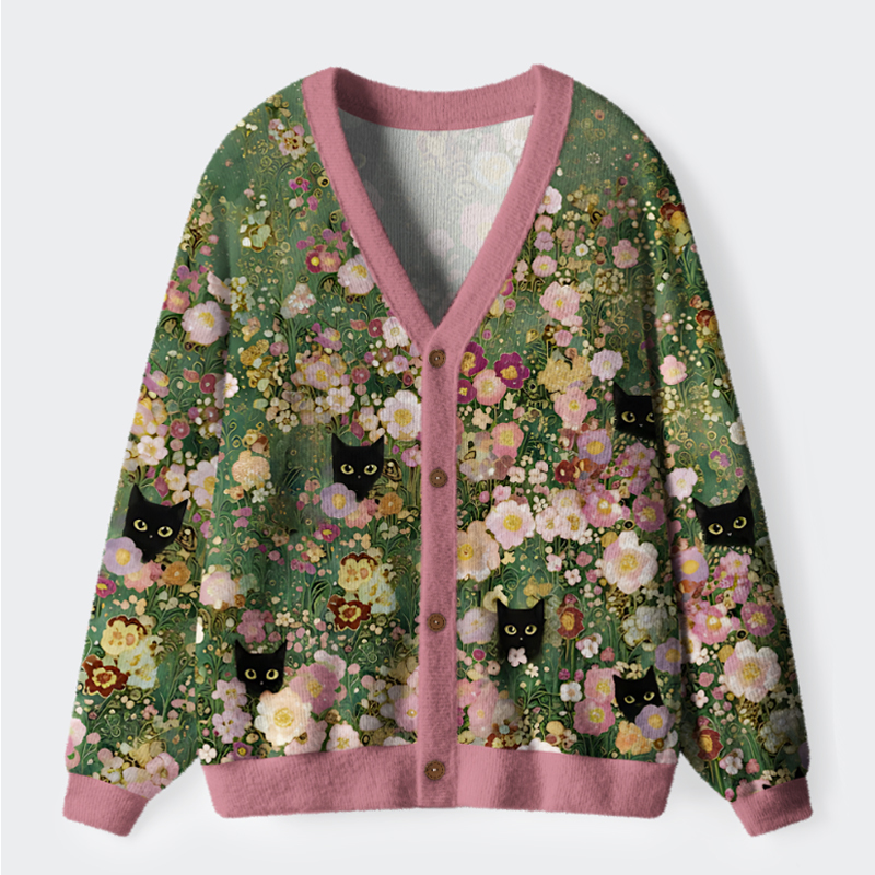 Tokyo-Lion Secret Garden Ugly Cardigan Sweater