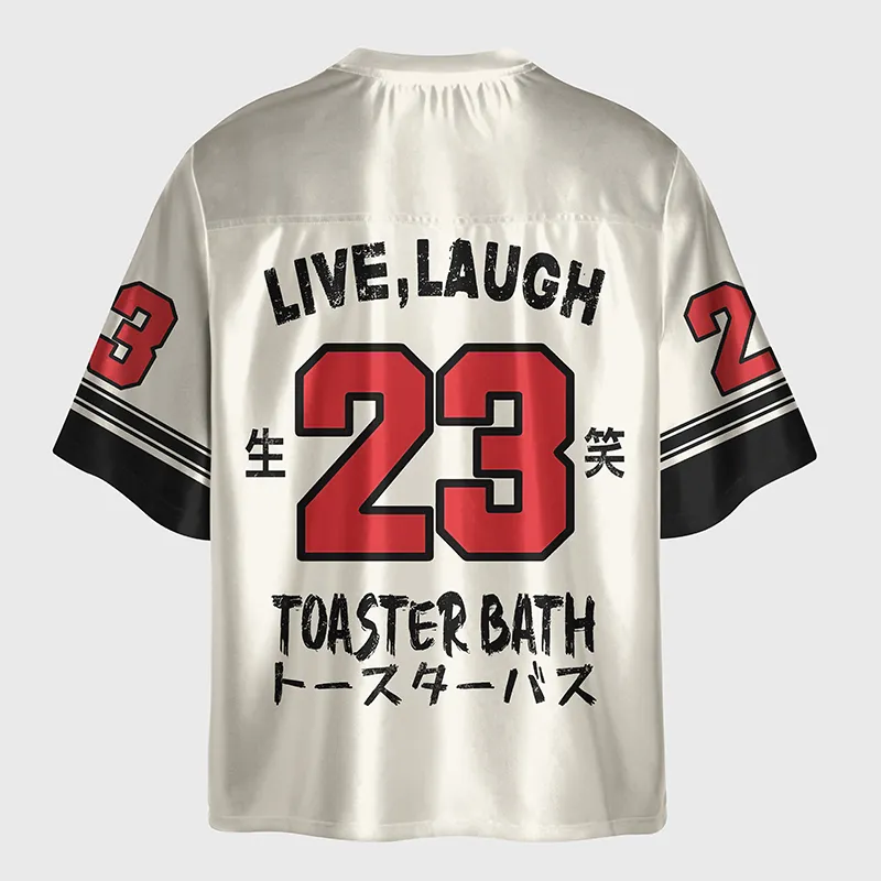 Tokyo-Lion Funny Electric Shock Skeleton Glossy Oversized Jersey