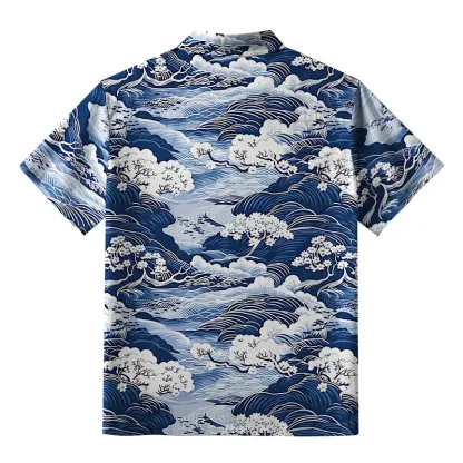 Tokyo-Lion Traditional Japan Scenery Aloha Hawaiian Shirt