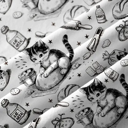 Tokyo-Lion Cat Kneading Dough Aloha Hawaiian Shirt