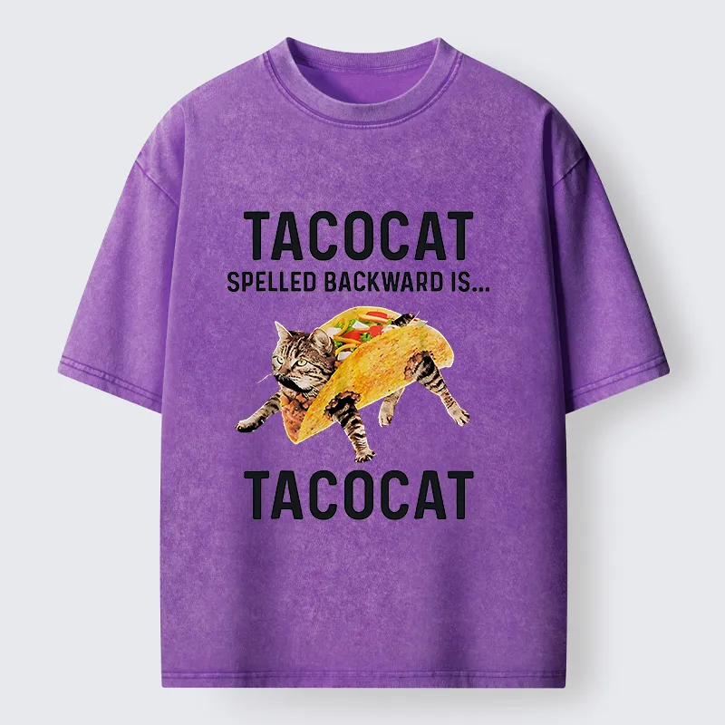 Tokyo-Lion Tacocat Funny Washed T-Shirt