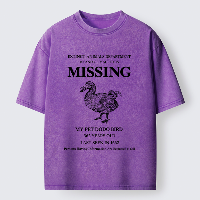 Tokyo-Lion Dodo Bird Meme Washed T-Shirt