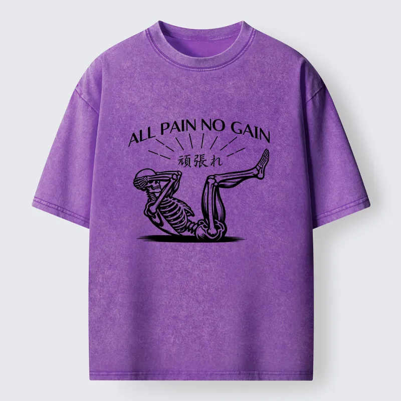 Tokyo-Lion Fitness Pain Washed T-Shirt