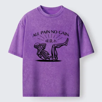 Tokyo-Lion Fitness Pain Washed T-Shirt