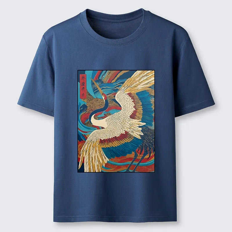 Tokyo-Lion Retro And Gorgeous Crane Classic T-Shirt