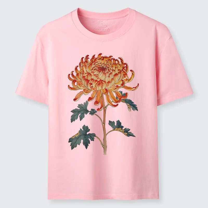 Tokyo-Lion Japanese Chrysanthemum Flower Classic T-Shirt-Tokyo-Lion