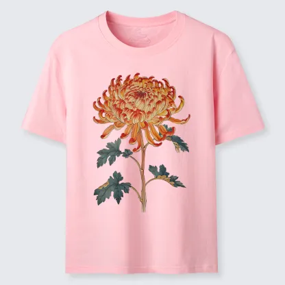 Tokyo-Lion Japanese Chrysanthemum Flower Classic T-Shirt-Tokyo-Lion