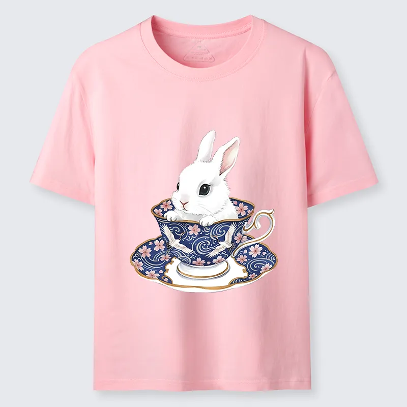 Tokyo-Lion Cute Rabbit Tea Set Classic T-Shirt