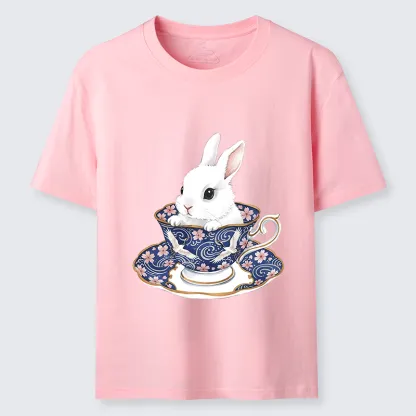Tokyo-Lion Cute Rabbit Tea Set Classic T-Shirt