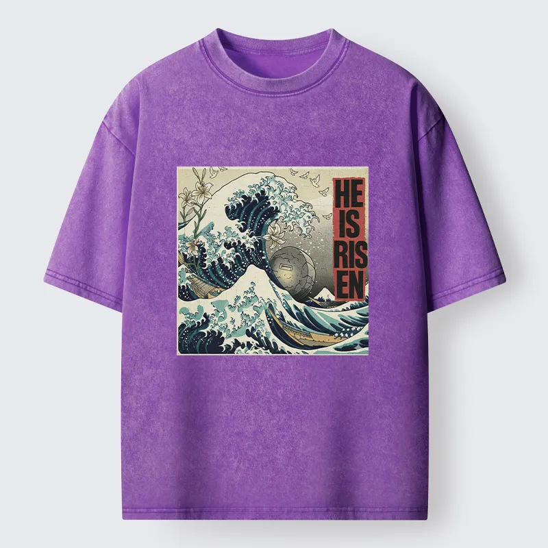 Tokyo-Lion Easter Wave Washed T-Shirt