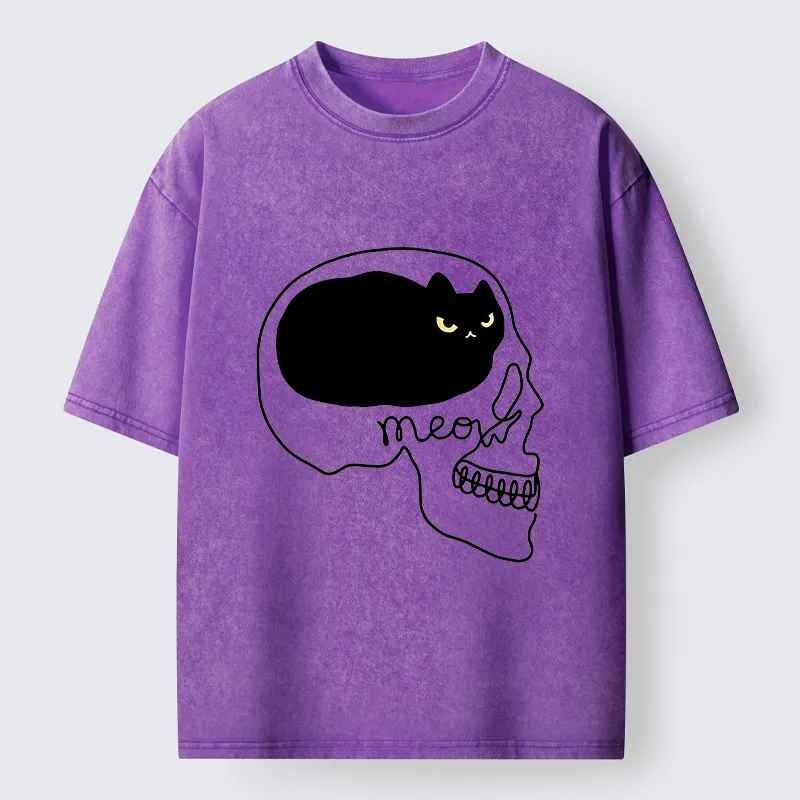 Tokyo-Lion All I Can Think About Is Cat Washed T-Shirt