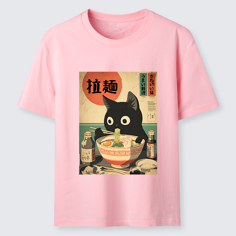 Tokyo-Lion Cat Is Eating Ramen At The Restaurant Classic T-Shirt