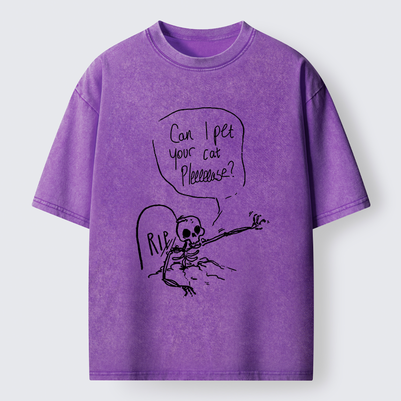 Tokyo-Lion Last Wishes Funny Washed T-Shirt