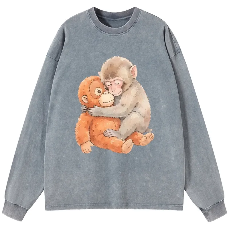 Tokyo-Lion Poor Punch Washed Long Sleeve T-Shirt-Tokyo-Lion