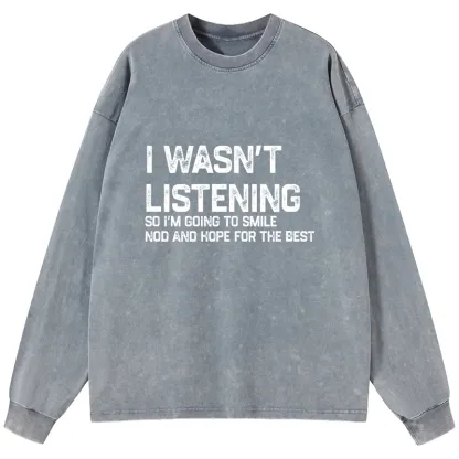 Tokyo-Lion Indifferent To Everything Washed Long Sleeve T-Shirt-Tokyo-Lion