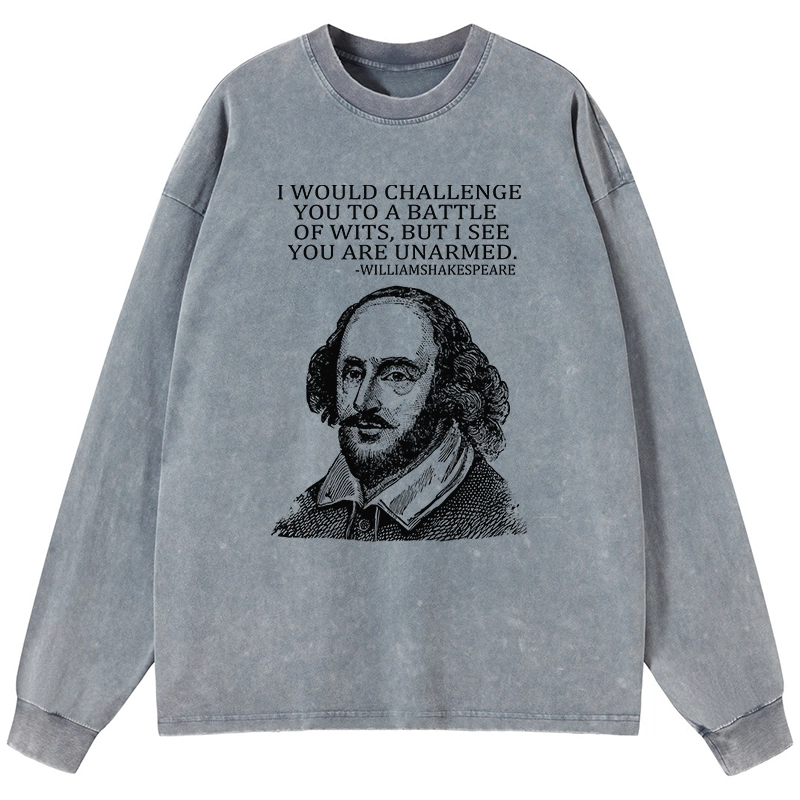 Tokyo-Lion Your Intelligence Is Inferior To Mine Washed Long Sleeve T-Shirt-Tokyo-Lion