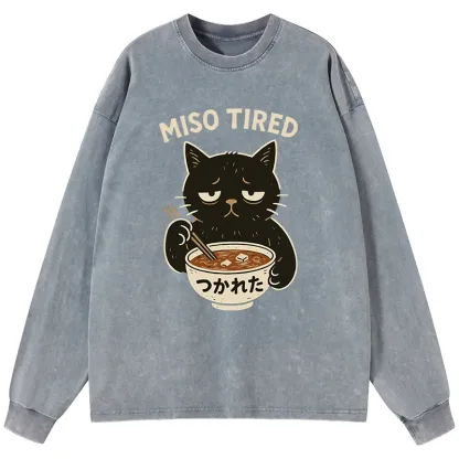 Tokyo-Lion I’m So Tired Washed Long Sleeve T-Shirt