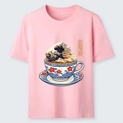 Tokyo-Lion Coffee Wave Foam Classic T-Shirt