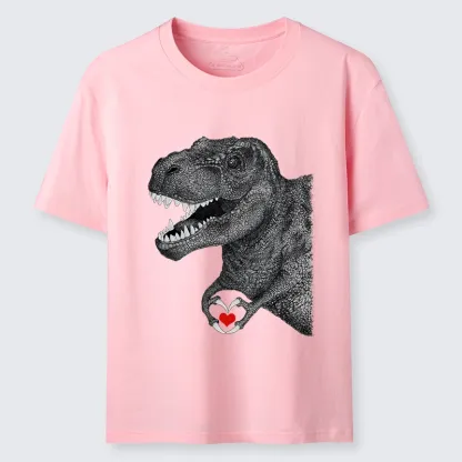Tokyo-Lion Dinosaur Making A Heart Shape Classic T-Shirt