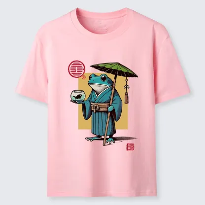 Tokyo-Lion Green Frog Samurai Classic T-Shirt