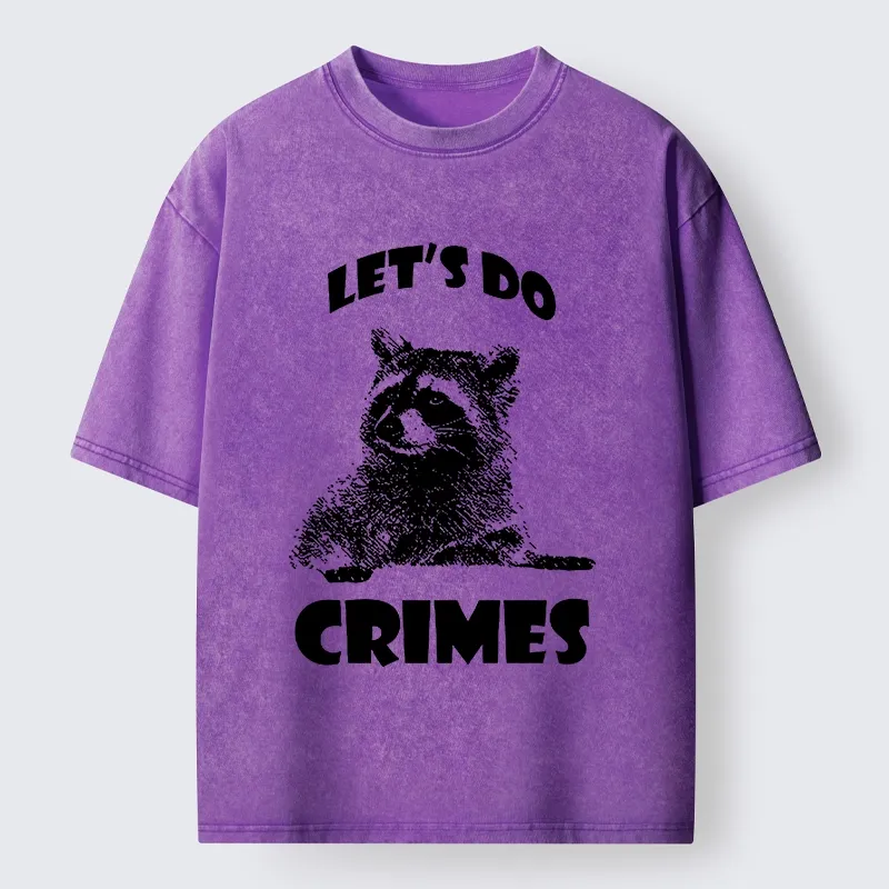 Tokyo-Lion Raccoon’s Crime Pact Washed T-Shirt