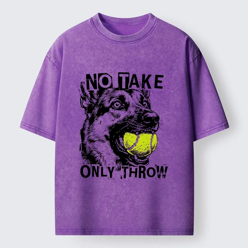 Tokyo-Lion Dog Wants Ball Thrown Washed T-Shirt