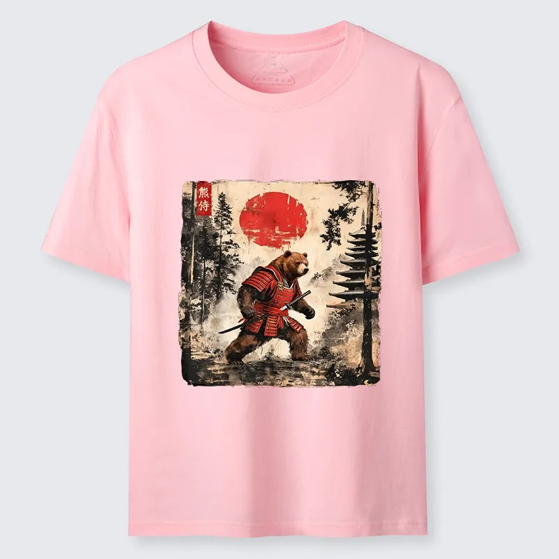 Tokyo-Lion Japanese Samurai Bear With Katana Classic T-Shirt-Tokyo-Lion