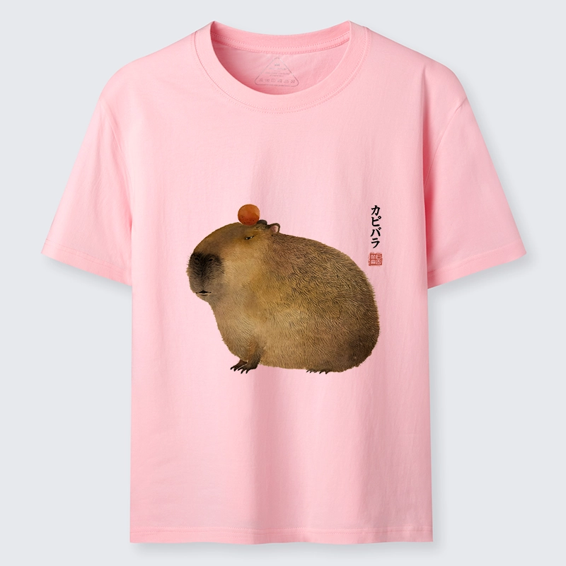Tokyo-Lion Calm Capybara Illustration Classic T-Shirt-Tokyo-Lion