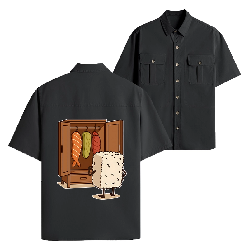 Tokyo-Lion Sushi Pick Out Clothes Work Shirt