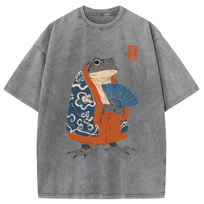 Tokyolion Frog Kimono Washed T-Shirt