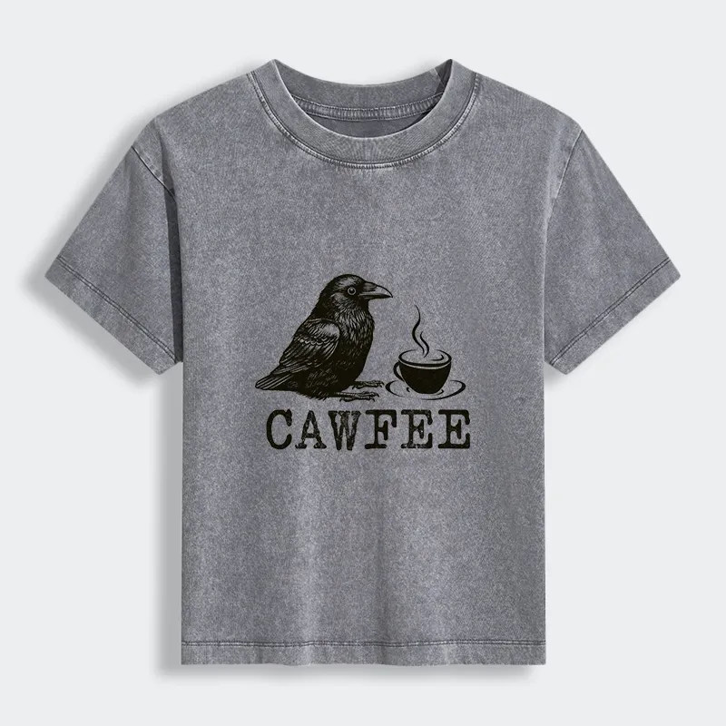 Tokyo-Lion Cawfee Funny Japan Meme Women's Washed T-shirt